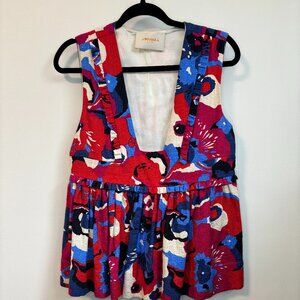 LA Double J Floral Top